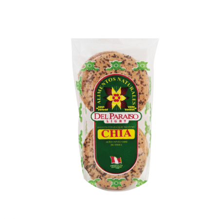 Galleta de chía, del paraíso.
