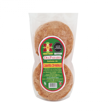 Galleta de zanahoria con naranja, del paraíso