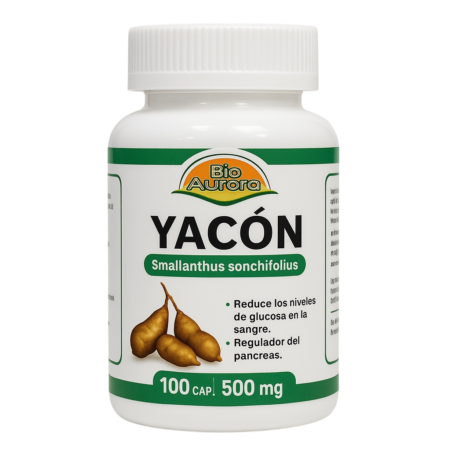 Cápsulas de yacón, Bioaurora 100cap
