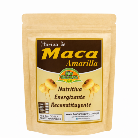 Maca amarilla en polvo, bioaurora 100g