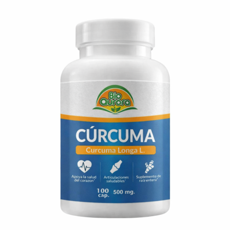 Cápsulas de cúrcuma, 100cap bioaurora