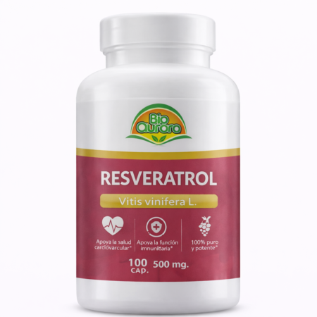 Resveratrol 100 cápsulas Marca Bioaurora