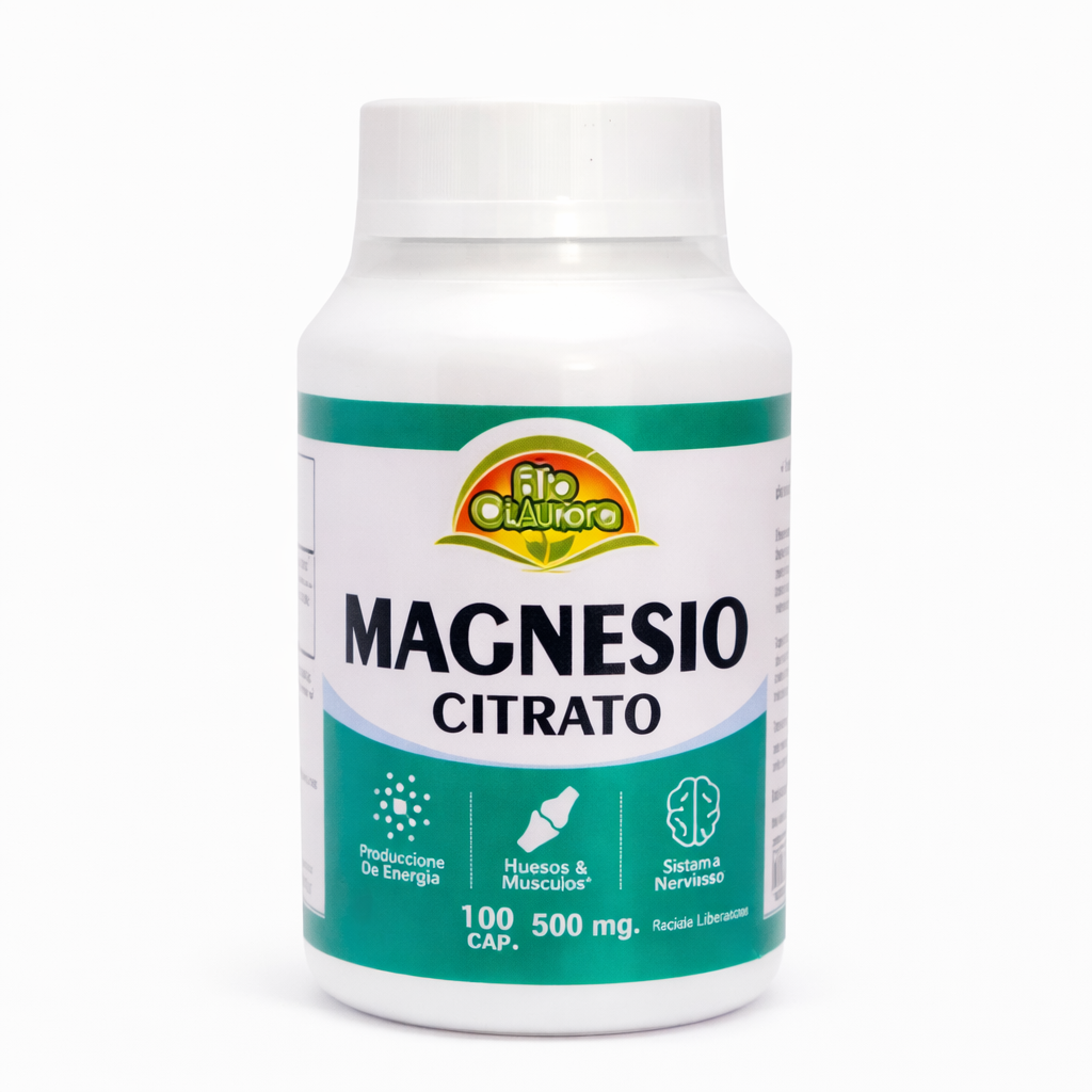 Citrato de magnesio en capsulas bioaurora 100 cap