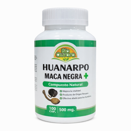 Capsulas de Huanarpo Macho con Maca Negra Bioaurora 100cap.