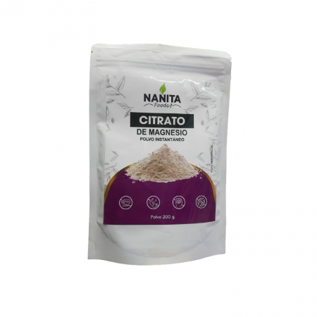 Citrato de Magnesio 200gr Nanita Foods