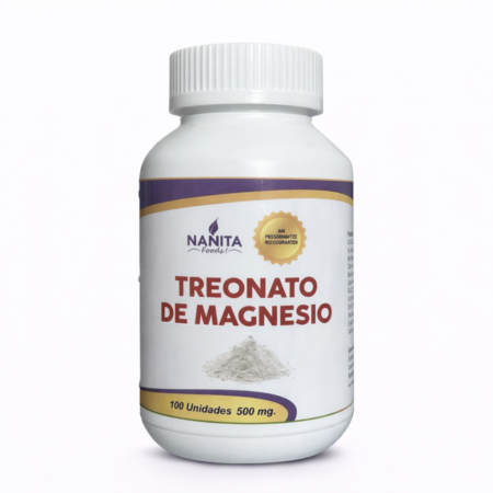 Treonato de Magnesio capsulas, Nanita Foods