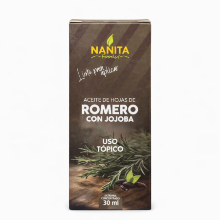 Aceite de Romero con Jojoba 30mL Nanita Foods