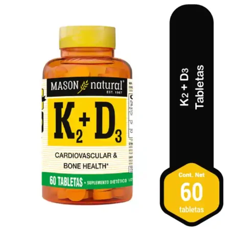 Vitamina D3 + K2 Mason 60 Tab