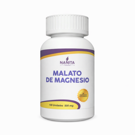 Malato De Magnesio 100 Capsulas Nanita Foods