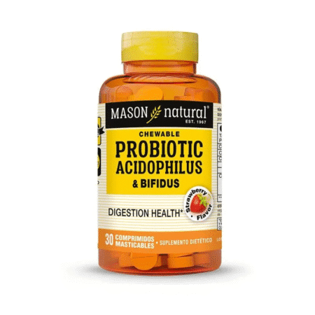 Probiotico Acidophilus & Bifidus 30 Tabletas Masticables