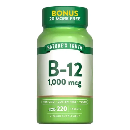 Natures Truth Suplemento Vitamínico B 12 (1000 mcg) 220 capsulas