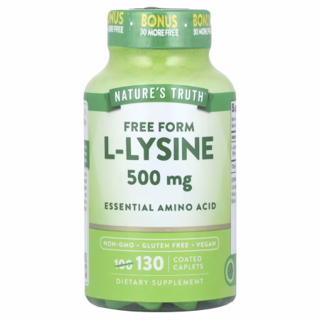 L Lisina Natures Truth 130 Capsulas 500mg