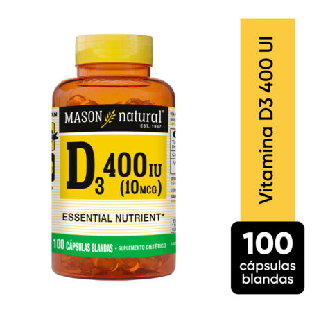 Vitamina D3 400IU mason