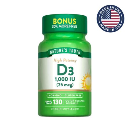 Vitamina D3 1,000 IU Nature's Truth 130 cap