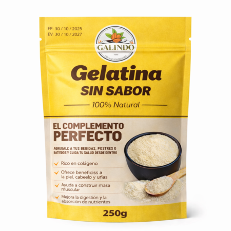 Gelatina sin sabor 250g Galindo