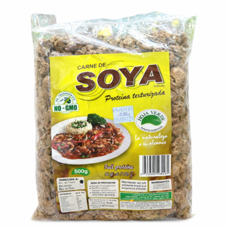 Carne de soya 1k en trozos oscura, Hoja Verde