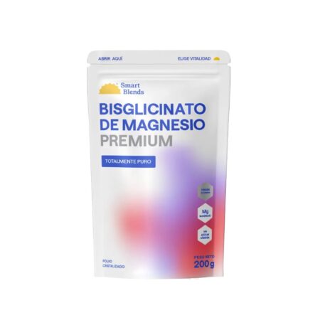 Bisglicinato de magnesio premium 200g Smart blend